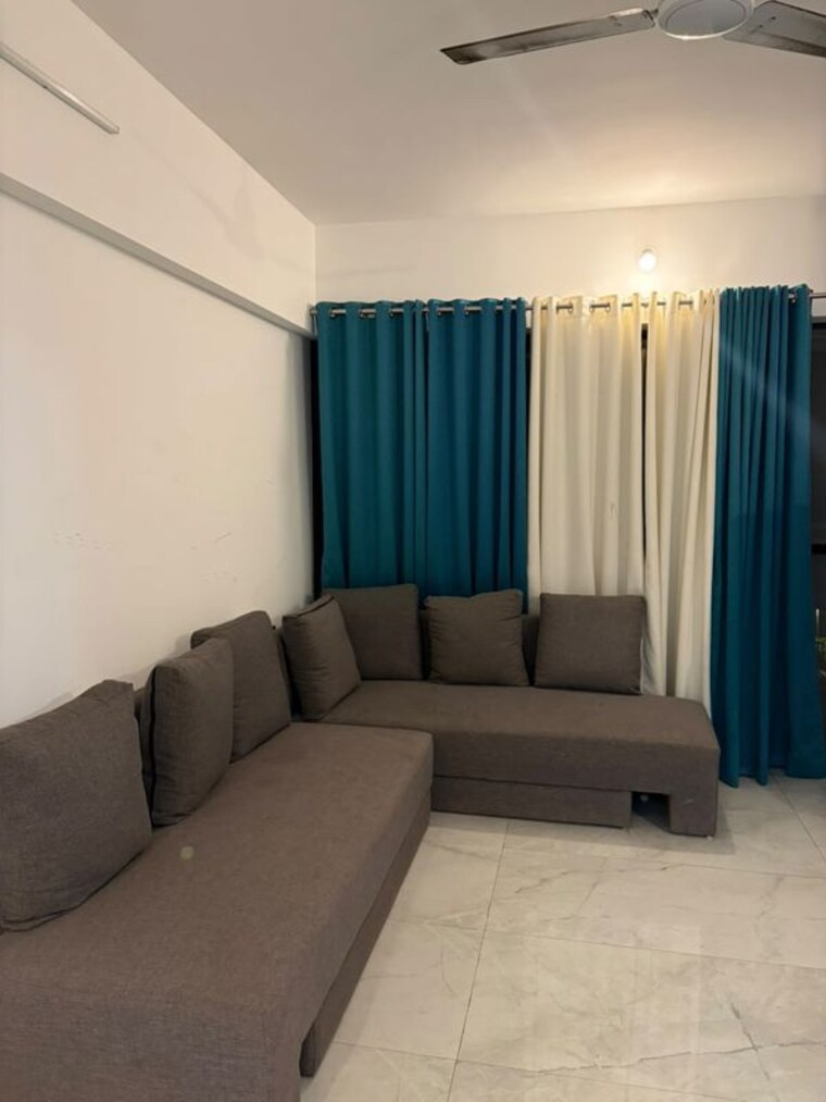 Living Room, unique-youtopia 1 Bedroom 600 Sq.Ft. Apartment In Kharadi Pune 10768676