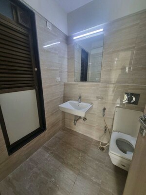 Bathroom in 3 BHK Apartment at Kanakia Levels, Malad East – for Rent