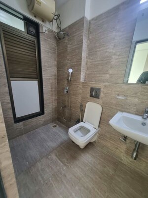 Bathroom in 3 BHK Apartment at Kanakia Levels, Malad East – for Rent