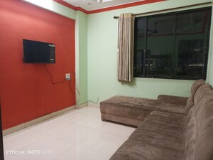 Living Room in 1 BHK Apartment at Mahape – for Rent