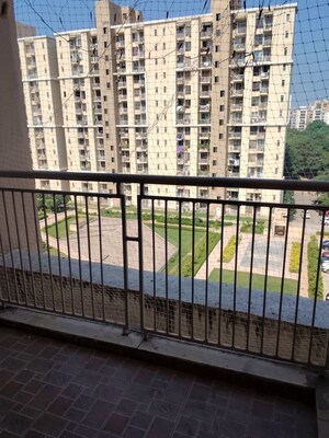 Balcony in 3 BHK Apartment at Unitech Uniworld Gardens 2, Sector 47 – for Rent