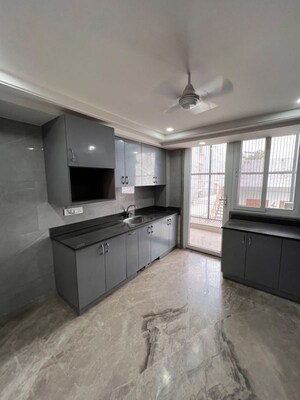Kitchen in 3 BHK Builder Floor at Sushant Lok I – for Rent