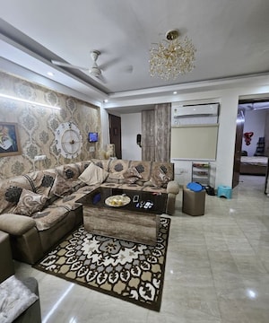Living Room in 3 BHK Apartment at Saket – for Rent