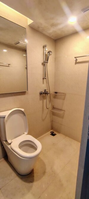Bathroom in 1 BHK Apartment at Hiranandani Estate Solitaire C, Thane West – for Rent