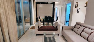 Living Room in 3 BHK Apartment at One Hiranandani Park Preston, Ghodbunder Road – for Sale