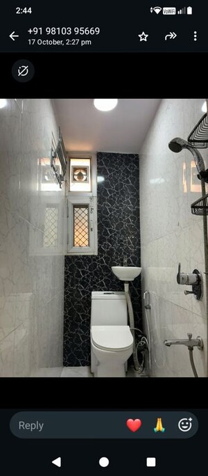 Bathroom in 2 BHK Apartment at Ip Extension – for Rent