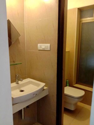 Bathroom in 1 BHK Apartment at Lodha Splendora, Ghodbunder Road – for Rent