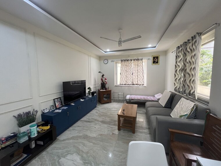 Living Room, gem-estrella-kuber 3.5 Bedroom 3200 Sq.Ft. Villa In Kollur Hyderabad 10769082