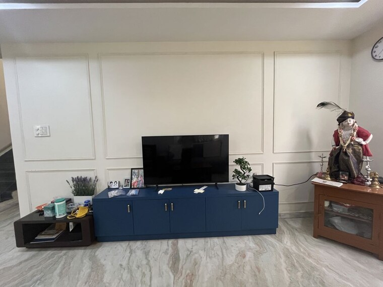 Tv Room, gem-estrella-kuber 3.5 Bedroom 3200 Sq.Ft. Villa In Kollur Hyderabad 10769082