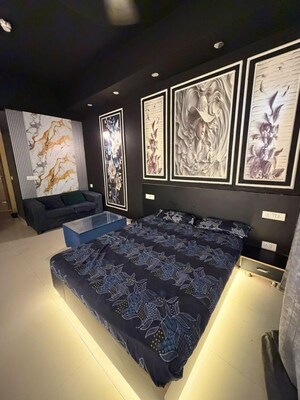 Bedroom in Studio Apartment at Gaur City Center, Sector 4 Greater Noida – for Rent