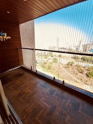 Balcony in 3.5 BHK Apartment at Prakruti Pearl, Ghodbunder Road – for Rent