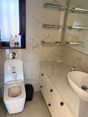 Bathroom in 2 BHK Apartment at Khar West – for Rent