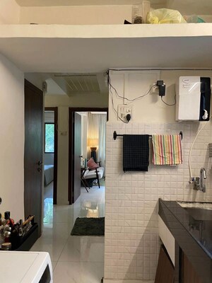 Living Room in 1 BHK Apartment at Beach Apartments, Juhu – for Rent