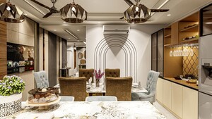 Living Room in 4 BHK Builder Floor at BPTP Parkland Pride, Sector 77 – for Sale