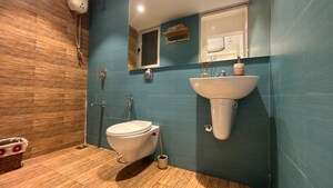 Bathroom in 1 BHK Apartment at Carter Apartments, Bandra West – for Rent