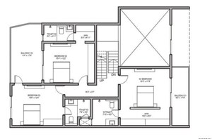 Floor Plan in 3 BHK Apartment at Birla Trimaya, Devanahalli – for Sale