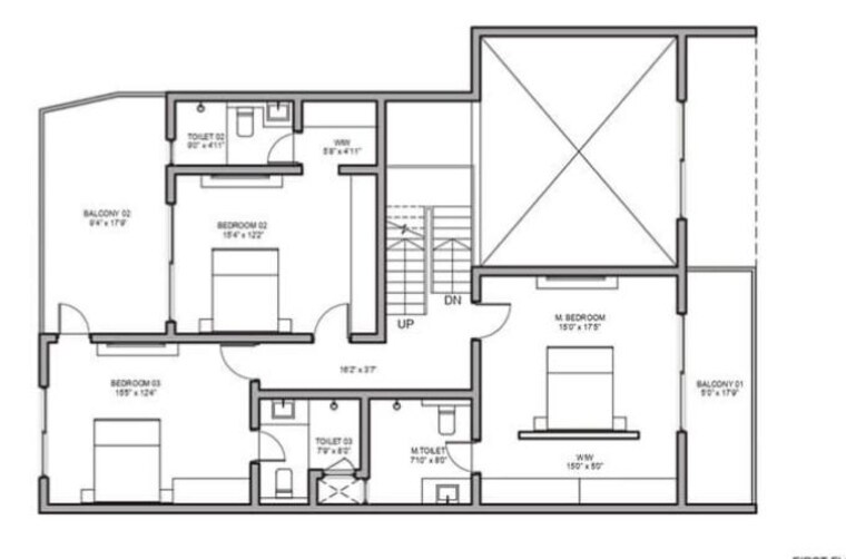 Floor Plan, birla-trimaya 3 Bedroom 1090 Sq.Ft. Apartment In Devanahalli Bangalore 10769251