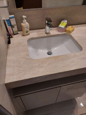 Bathroom in 2 BHK Apartment at Hiranandani Castle Rock, Powai – for Rent