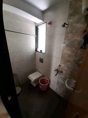 Bathroom in 2 BHK Apartment at Krishna Heights Ghansoli, Ghansoli – for Rent