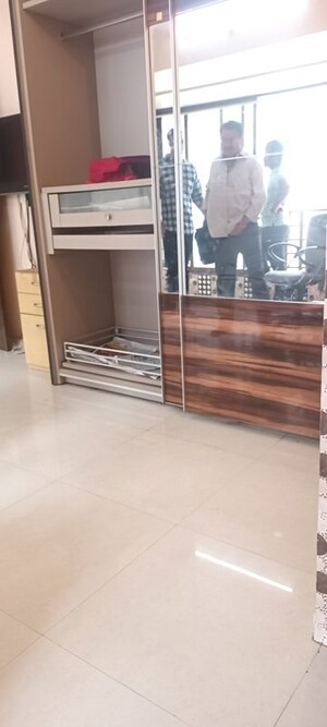 Living Room in 1 BHK Apartment at Sunshine Willows, Ghansoli – for Rent