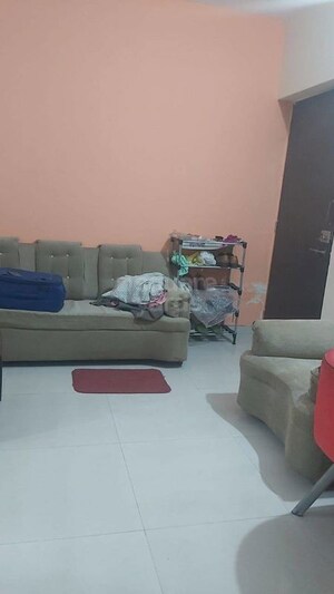 Living Room in 1 BHK Apartment at Sunshine Willows, Ghansoli – for Rent