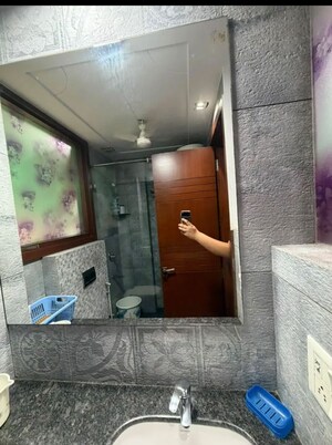 Bathroom in 3 BHK Builder Floor at Sarvapriya Vihar – for Rent