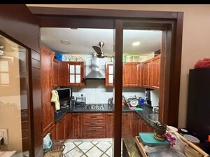 Kitchen in 3 BHK Builder Floor at Sarvapriya Vihar – for Rent