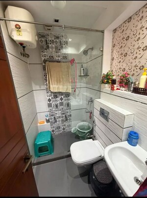Bathroom in 3 BHK Builder Floor at Sarvapriya Vihar – for Rent