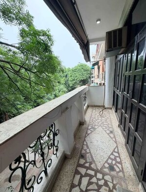 Balcony in 4 BHK Apartment at Sarvodaya Enclave – for Rent