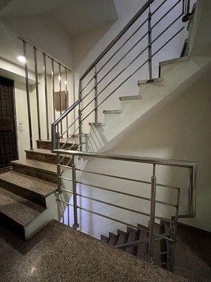 Staircase in 3 BHK Builder Floor at Freedom Fighters Enclave – for Sale