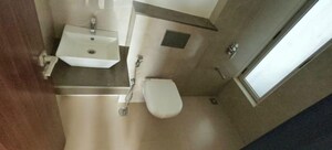 Bathroom in 3 BHK Apartment at Sheth Montana, Mulund West – for Rent