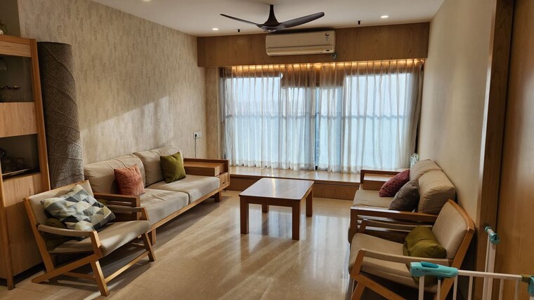 Living Room, hubtown-sunmist 4 Bedroom 2780 Sq.Ft. Apartment In Andheri East Mumbai 10770021