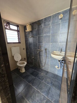 Bathroom in 1 BHK Apartment at Mahape – for Rent