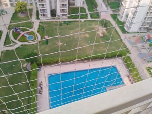 Balcony in 3 BHK Apartment at VVIP Homes, Gaur City 2 – for Rent