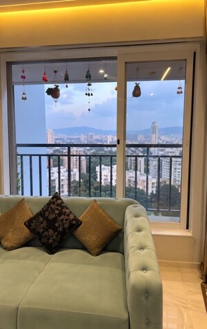 Living Room in 3 BHK Apartment at Supreme Aditi CHS, Borivali West – for Sale
