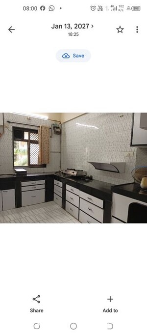 Kitchen in 3 BHK Apartment at Shivaji Park – for Rent