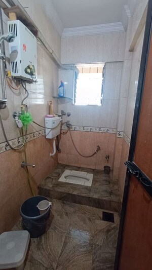 Bathroom in 2 BHK Apartment at Akash Ganga CHS Nerul, Nerul – for Rent