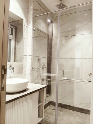 Bathroom in 3 BHK Builder Floor at Greater Kailash I – for Sale
