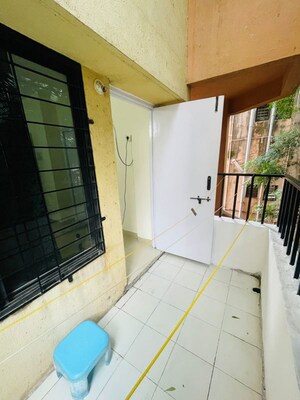 Balcony in 2 BHK Apartment at Pratham Terrace, Chandan Nagar – for Rent