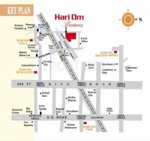 3 BHK Villa – Map Location View at Ghuma - for Rent