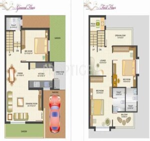 Floor Plan in 3 BHK Villa at Ghuma – for Rent
