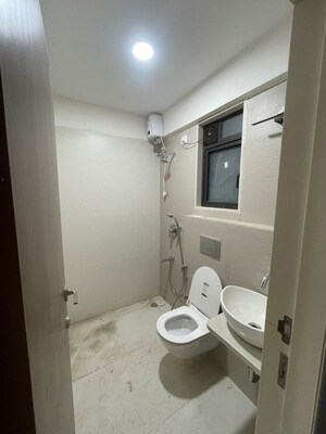 Bathroom in 1 BHK Apartment at Leo Eminence, Bandra East – for Rent