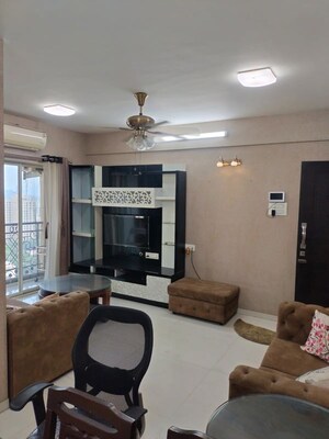 Living Room in 2 BHK Apartment at Rosa Oasis, Thane West – for Rent