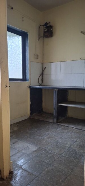 Kitchen in 1 RK Apartment at Gharonda Housing, Ghansoli – for Rent