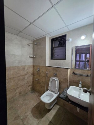 Bathroom in 2 BHK Apartment at Paranjape Blue Ridge, Hinjewadi – for Rent
