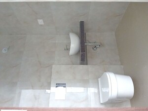 Bathroom in 2 BHK Apartment at Raymond Ten X Habitat, Pokhran Road No Two – for Rent
