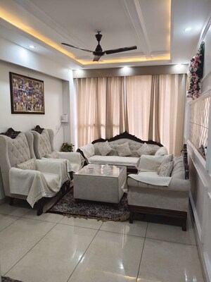Living Room in 3 BHK Apartment at Green Valley Residencia, Ghazipur – for Rent