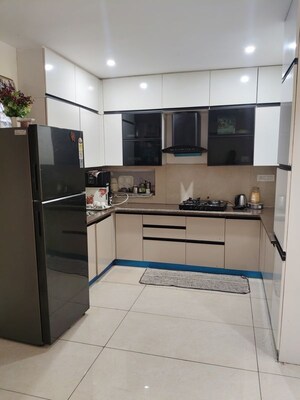 Kitchen in 3 BHK Apartment at Green Valley Residencia, Ghazipur – for Rent