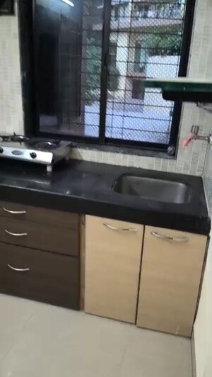 Kitchen in 1 BHK Apartment at Shree Sai Complex, Prabhadevi – for Rent