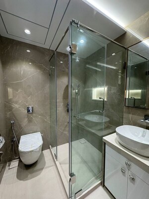 Bathroom in 3 BHK Apartment at Joy Legend, Khar West – for Rent